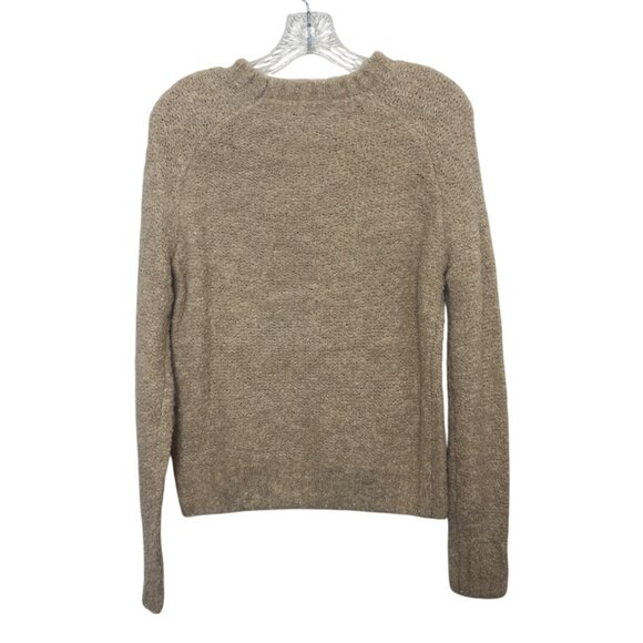 Crown & Ivy Chunky Knit Textured Sweater Womens Large Tan New WOT - Picture 2 of 6
